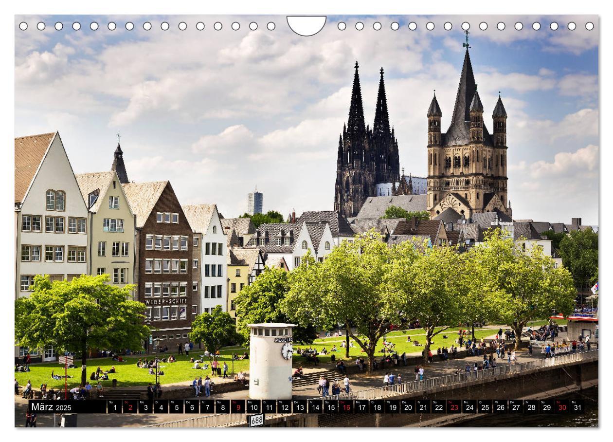 Bild: 9783435322275 | KÖLN AUSBLICK - RHEINBLICK (Wandkalender 2025 DIN A4 quer),...