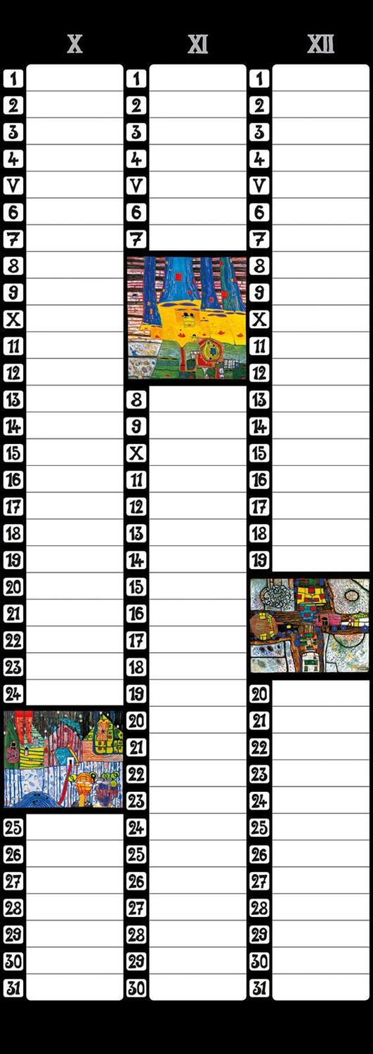 Bild: 9783946177012 | Hundertwasser Birthday Calendar | Friedensreich Hundertwasser | 5 S.