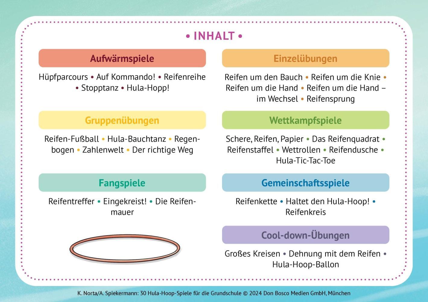 Bild: 4260694922651 | 30 Hula-Hoop-Spiele für die Grundschule | Kristina Norta | Stück