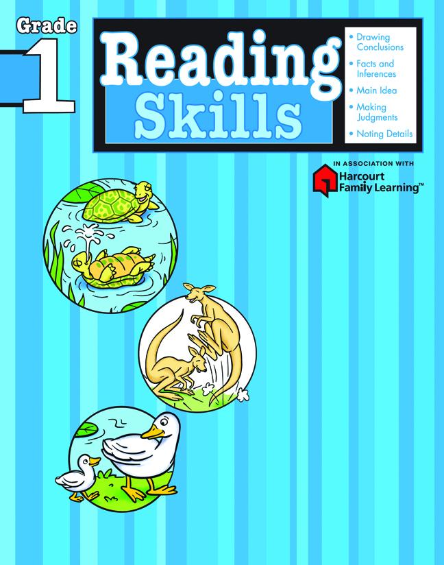 Cover: 9781411401136 | Reading Skills: Grade 1 (Flash Kids Harcourt Family Learning) | Kids