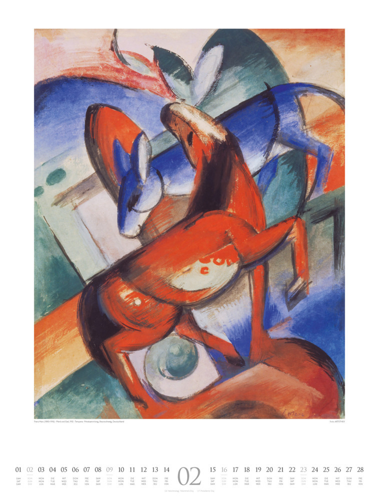 Bild: 9783838425672 | Franz Marc - Lebendige Farbe Kalender 2025 | Franz Marc (u. a.) | 2025