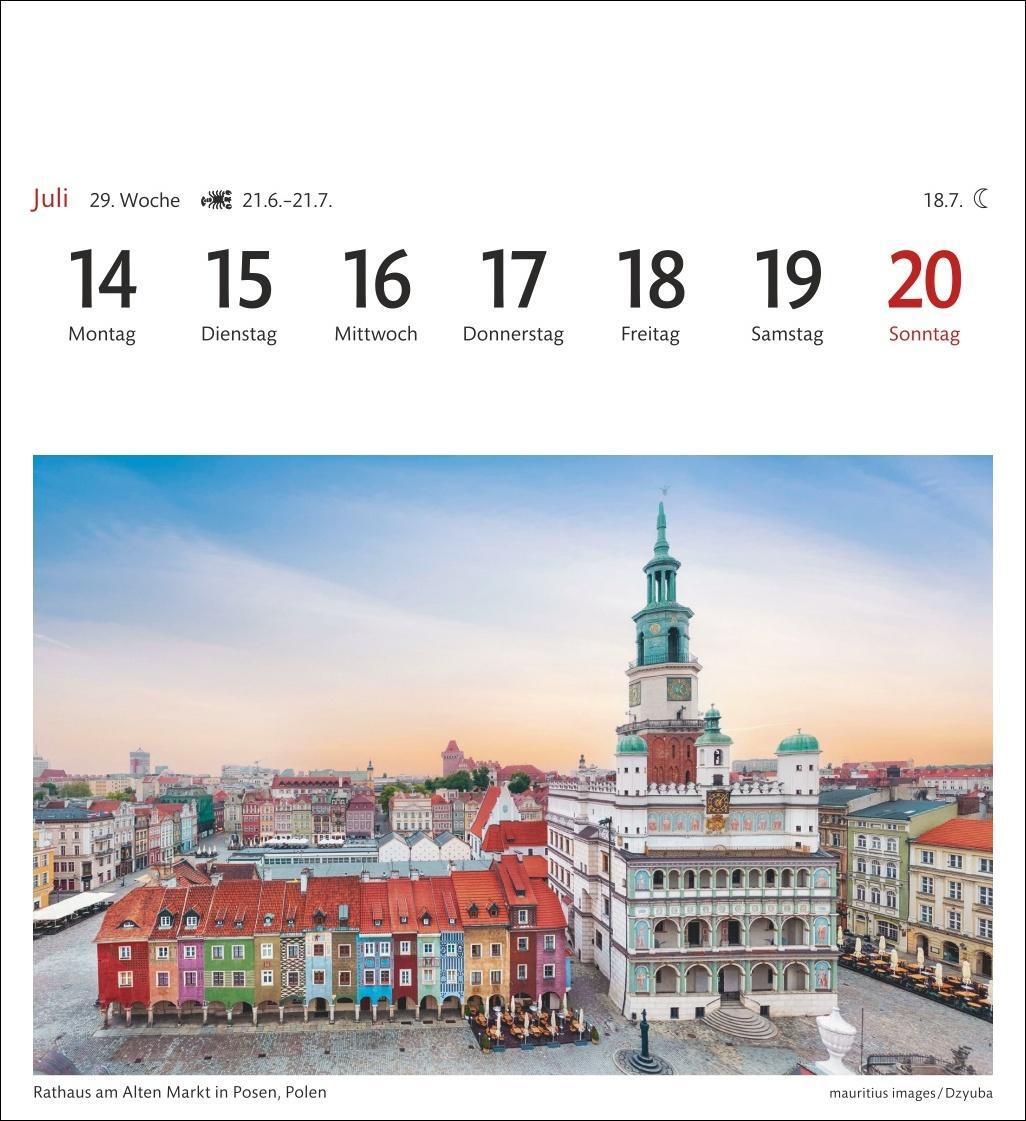 Bild: 9783840034367 | Traumziele Sehnsuchtskalender 2025 - Wochenkalender mit 53 Postkarten