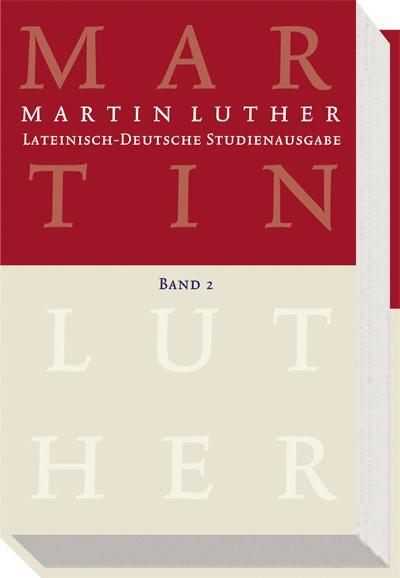 Cover: 9783374022403 | Lateinisch-Deutsche Studienausgabe 2 | Martin Luther | Buch | XLI