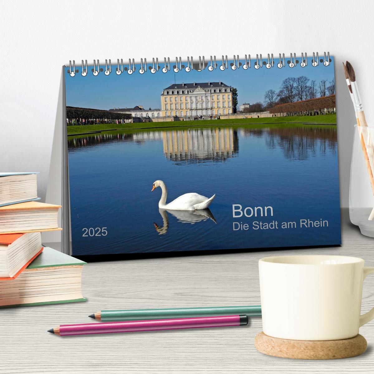 Bild: 9783435190584 | Bonn Die Stadt am Rhein (Tischkalender 2025 DIN A5 quer), CALVENDO...