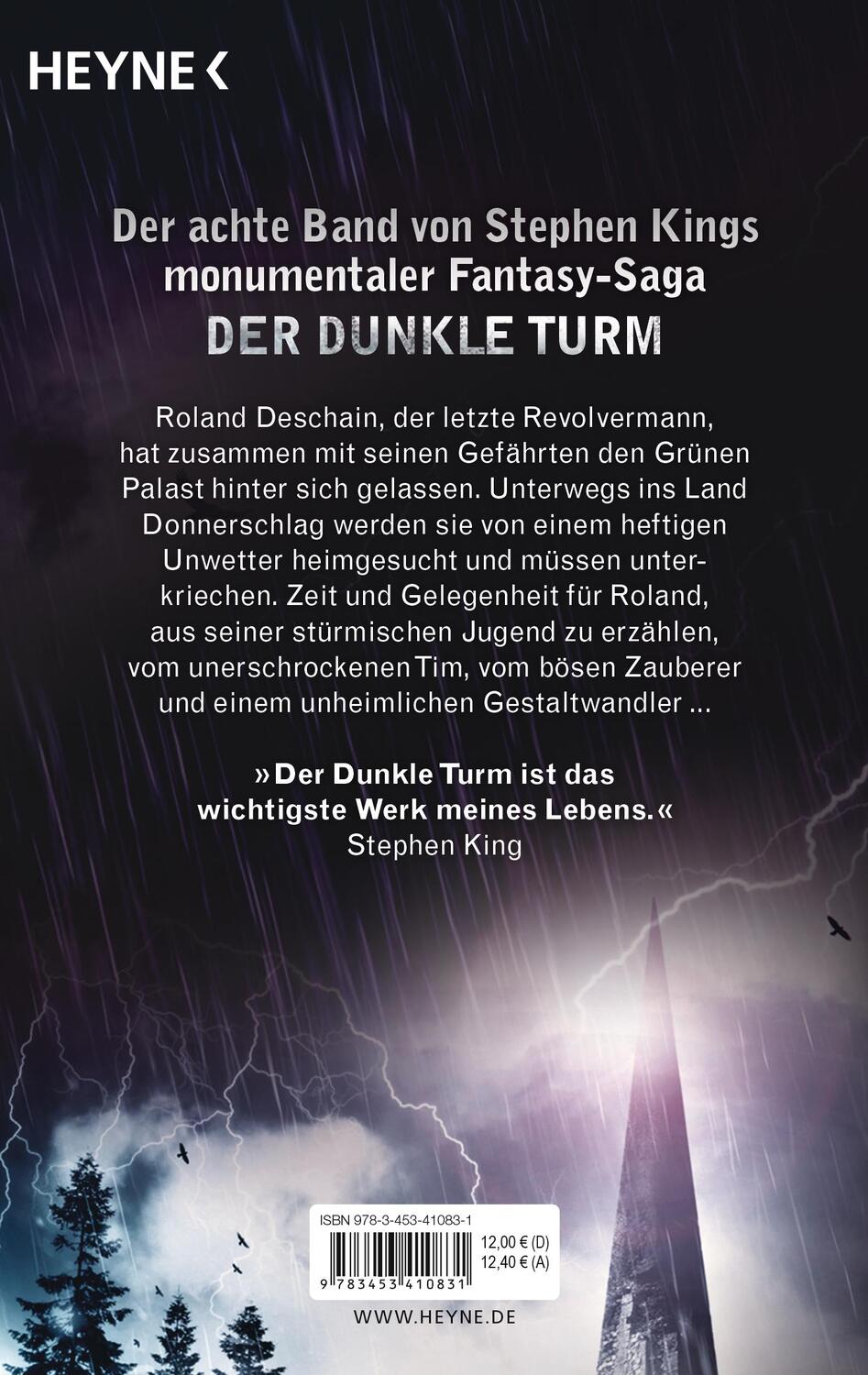 Bild: 9783453410831 | Der dunkle Turm 8: Wind | Stephen King | Taschenbuch | Der Dunkle Turm