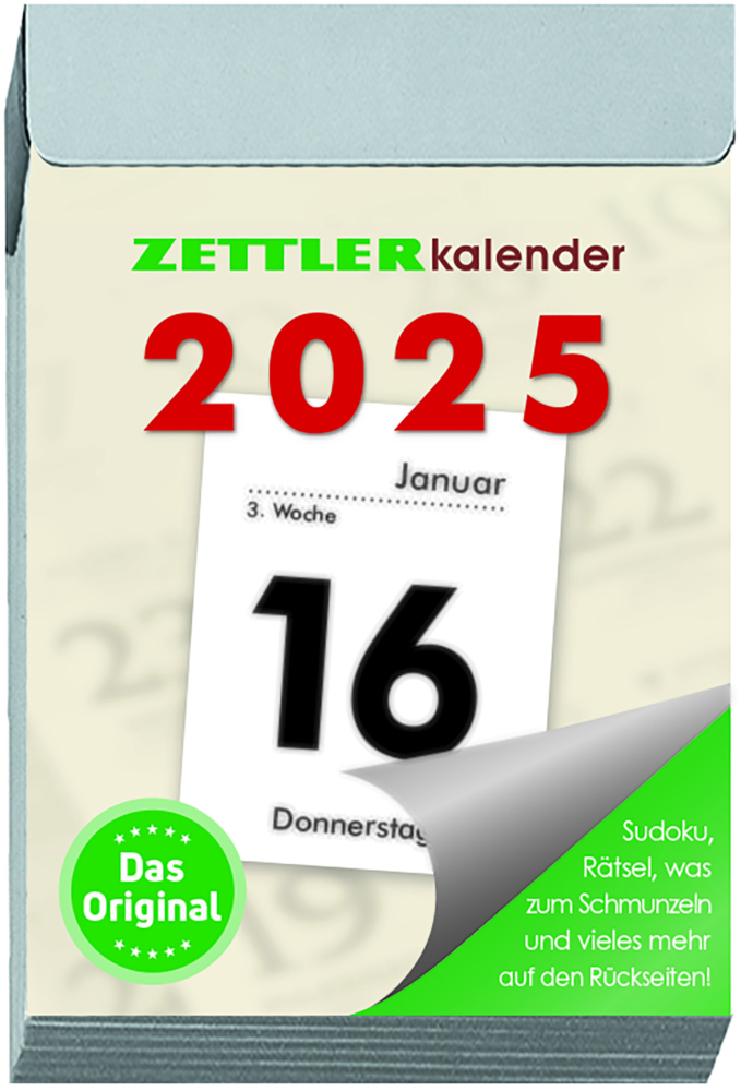 Cover: 4006928026197 | Zettler - Tagesabreißkalender 2025 S, 4,1x5,9cm, Abreißkalender mit...