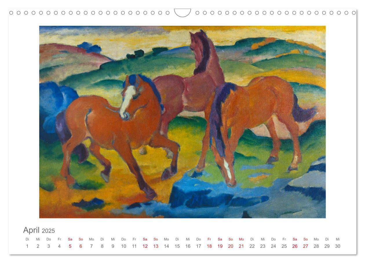 Bild: 9783435324453 | Franz Marc 2025 (Wandkalender 2025 DIN A3 quer), CALVENDO...