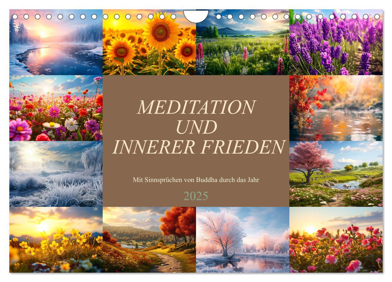 Cover: 9783383869839 | Meditation und innerer Frieden (Wandkalender 2025 DIN A4 quer),...