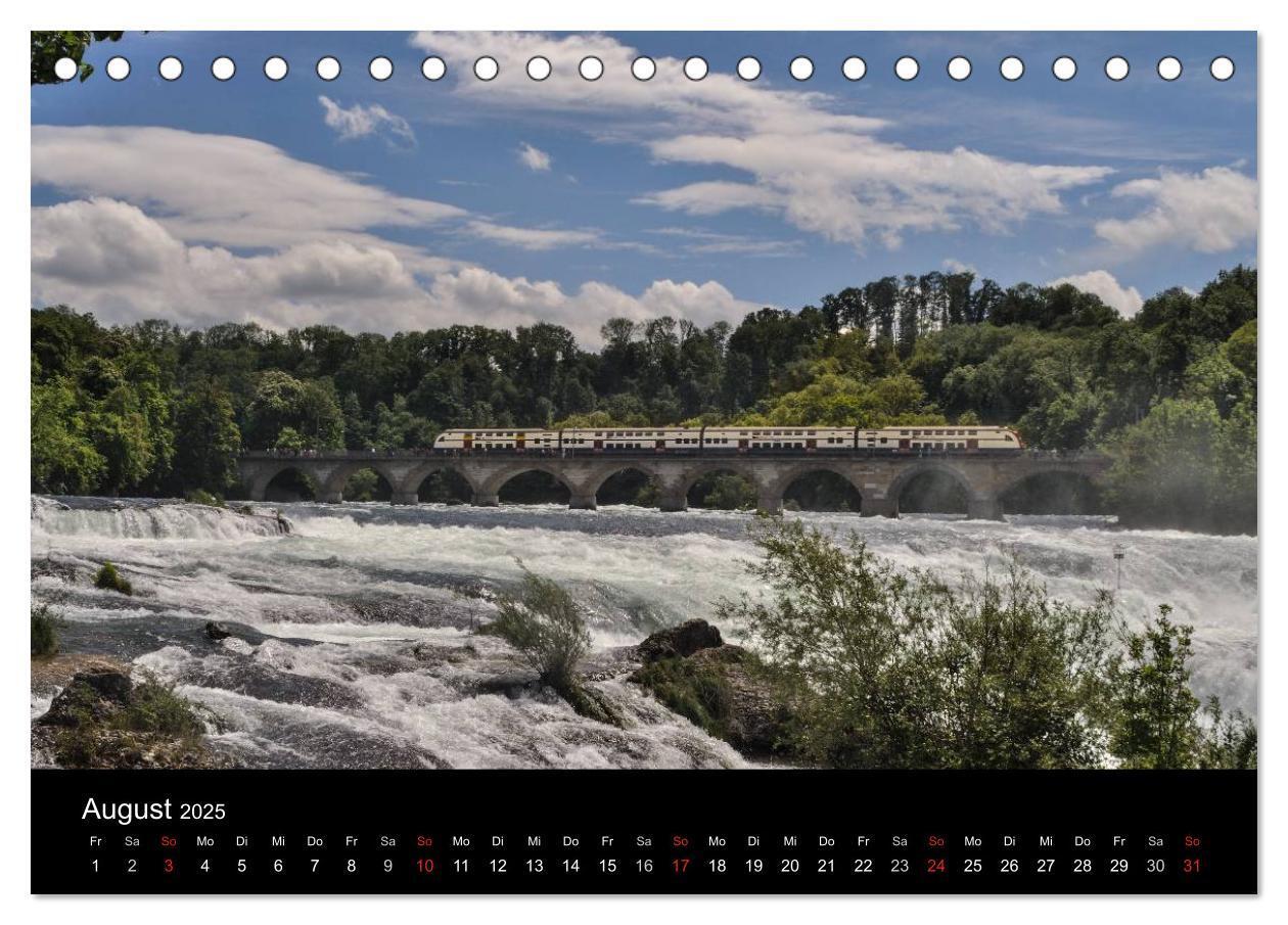 Bild: 9783435584680 | Mit der Bahn durch die Alpen (Tischkalender 2025 DIN A5 quer),...