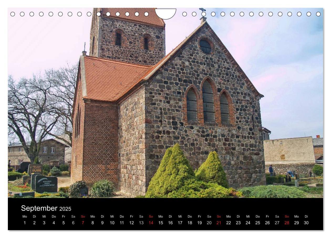 Bild: 9783435763238 | Dorfkirchen in Brandenburg (Wandkalender 2025 DIN A4 quer),...