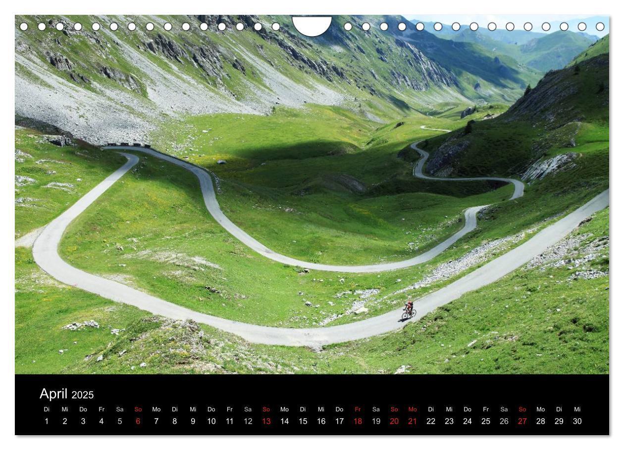 Bild: 9783435625819 | Alpenpässe auf dem Rennrad "Himmlische Serpentinen" (Wandkalender...