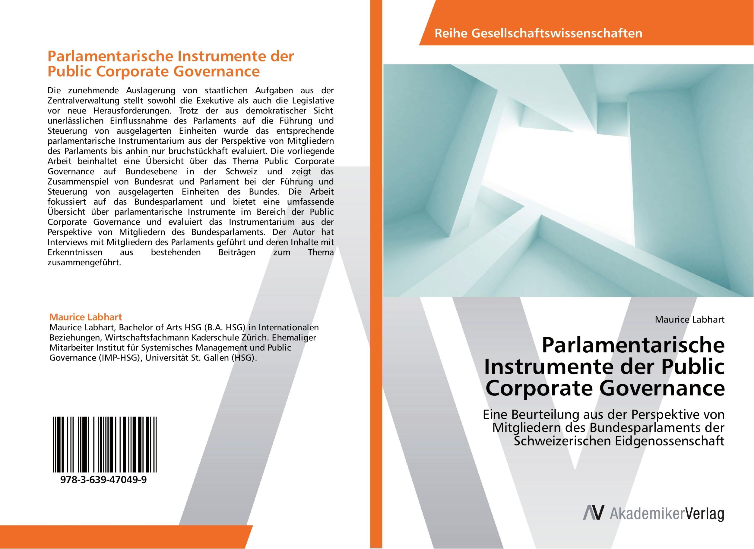 Cover: 9783639470499 | Parlamentarische Instrumente der Public Corporate Governance | Labhart