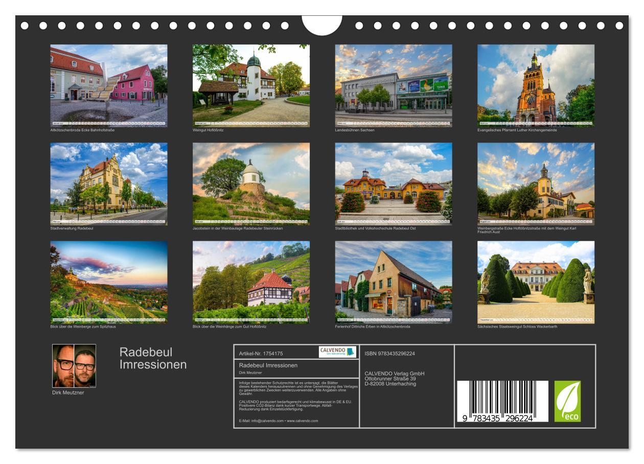 Bild: 9783435296224 | Radebeul Imressionen (Wandkalender 2025 DIN A4 quer), CALVENDO...