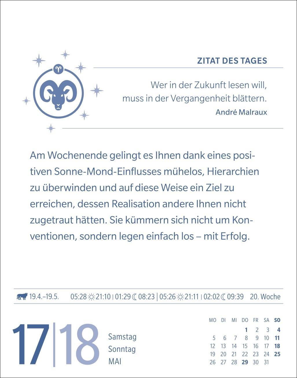 Bild: 9783840033674 | Widder Sternzeichenkalender 2025 - Tagesabreißkalender - Ihr...