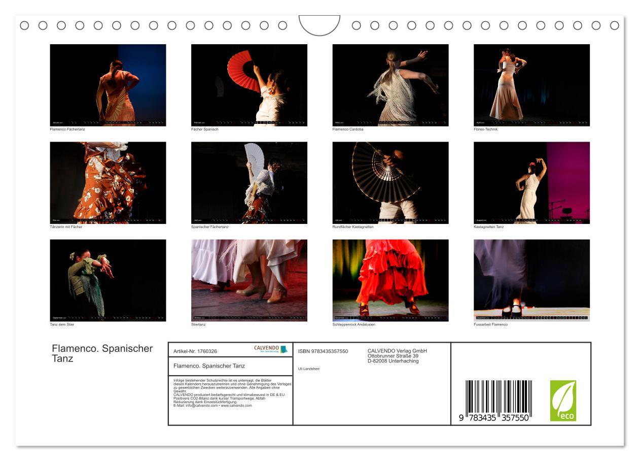 Bild: 9783435357550 | Flamenco. Spanischer Tanz (Wandkalender 2025 DIN A4 quer), CALVENDO...