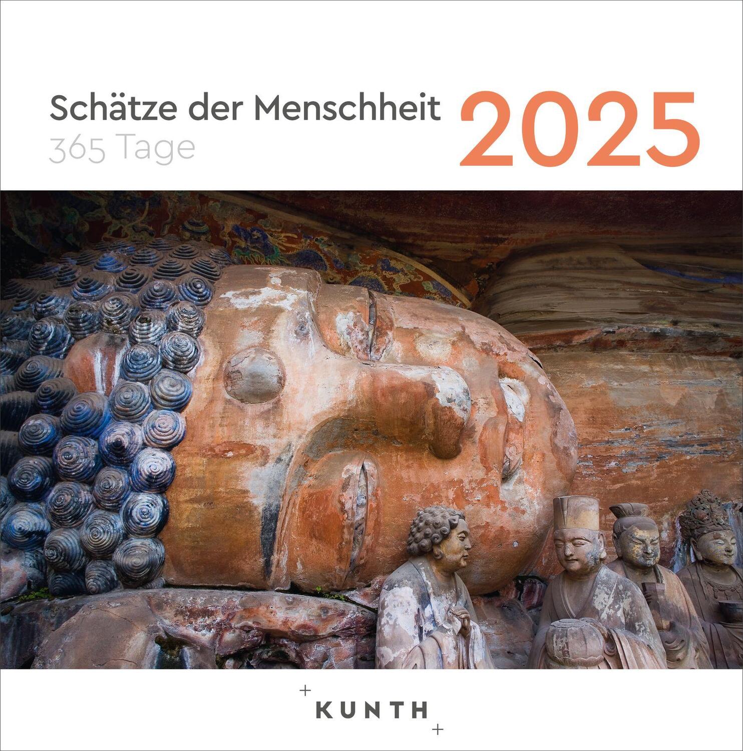 Cover: 9783965913844 | Schätze der Menschheit - KUNTH 365-Tage-Abreißkalender 2025 | Kalender