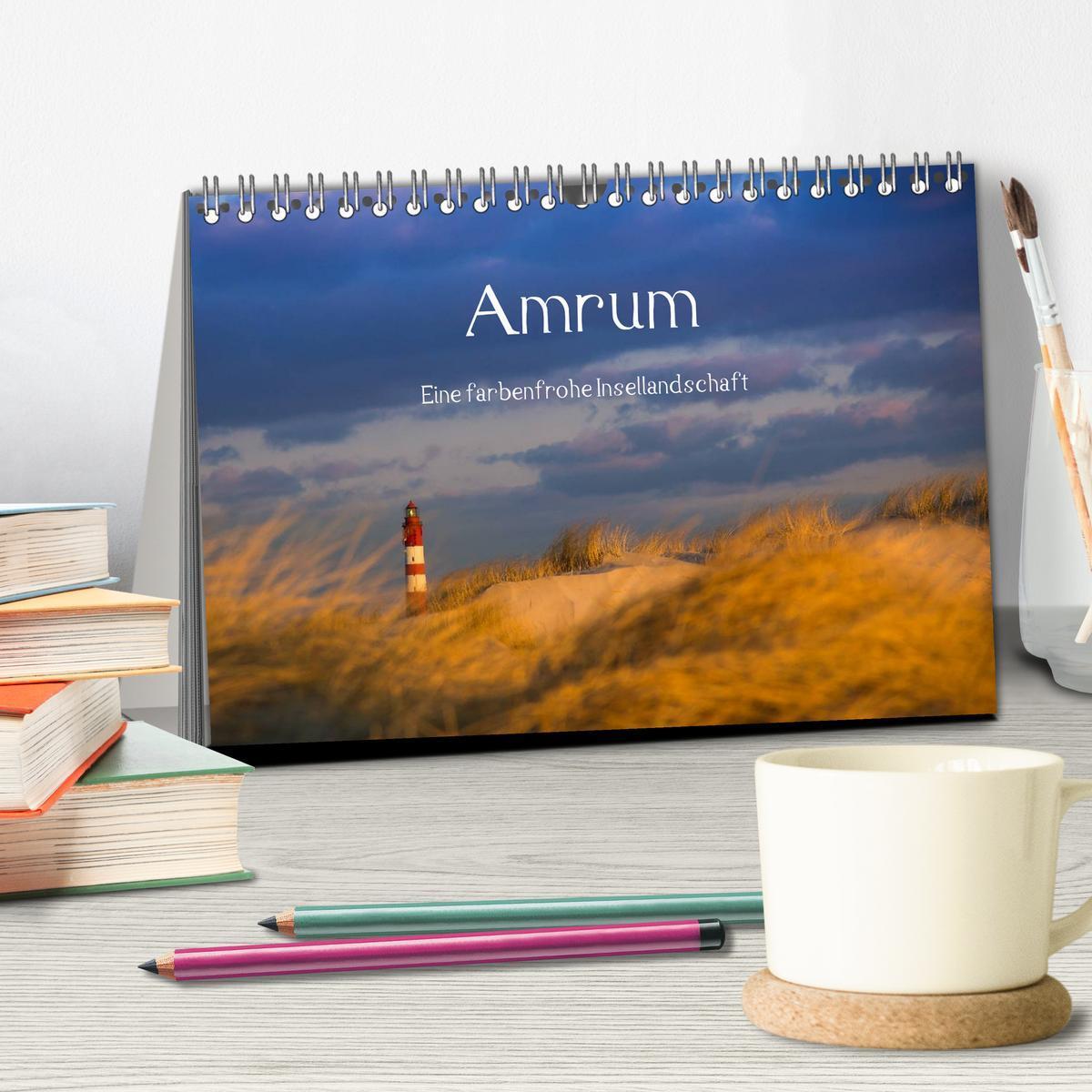 Bild: 9783435600427 | Amrum - Eine farbenfrohe Insellandschaft (Tischkalender 2025 DIN A5...