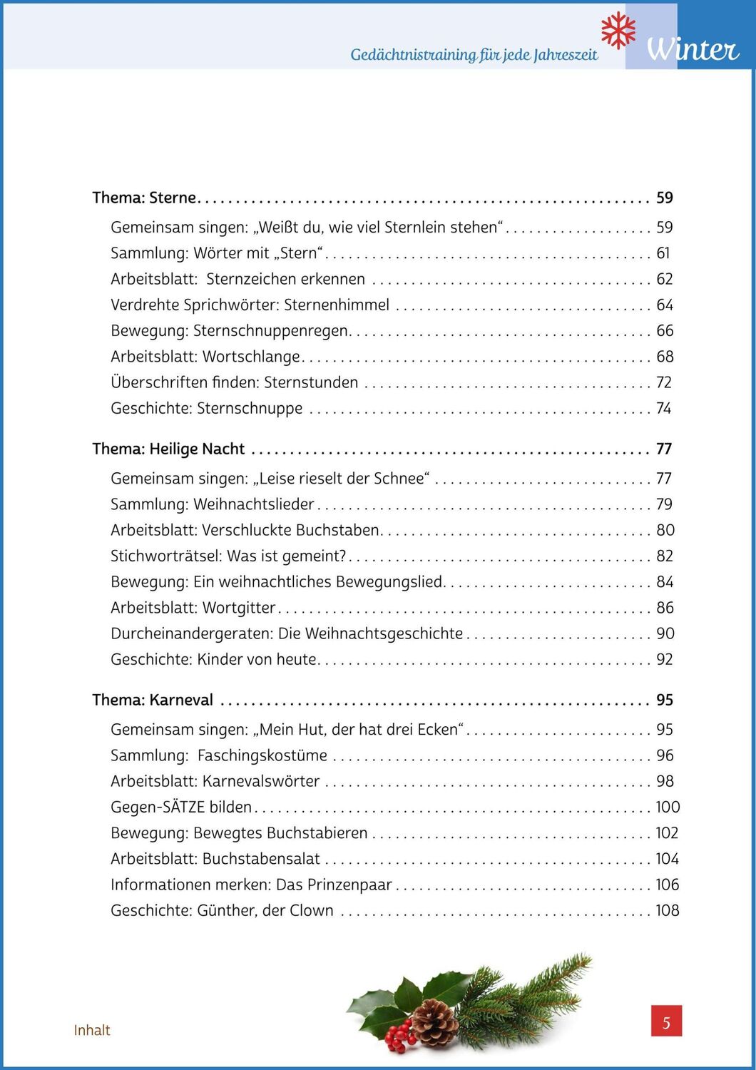 Bild: 9783944360256 | Gedächtnistraining für jede Jahreszeit - Winter | Natali Mallek | Buch