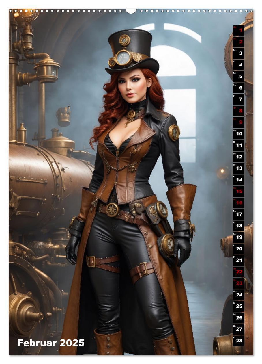 Bild: 9783435845668 | Steampunk Divas (hochwertiger Premium Wandkalender 2025 DIN A2...