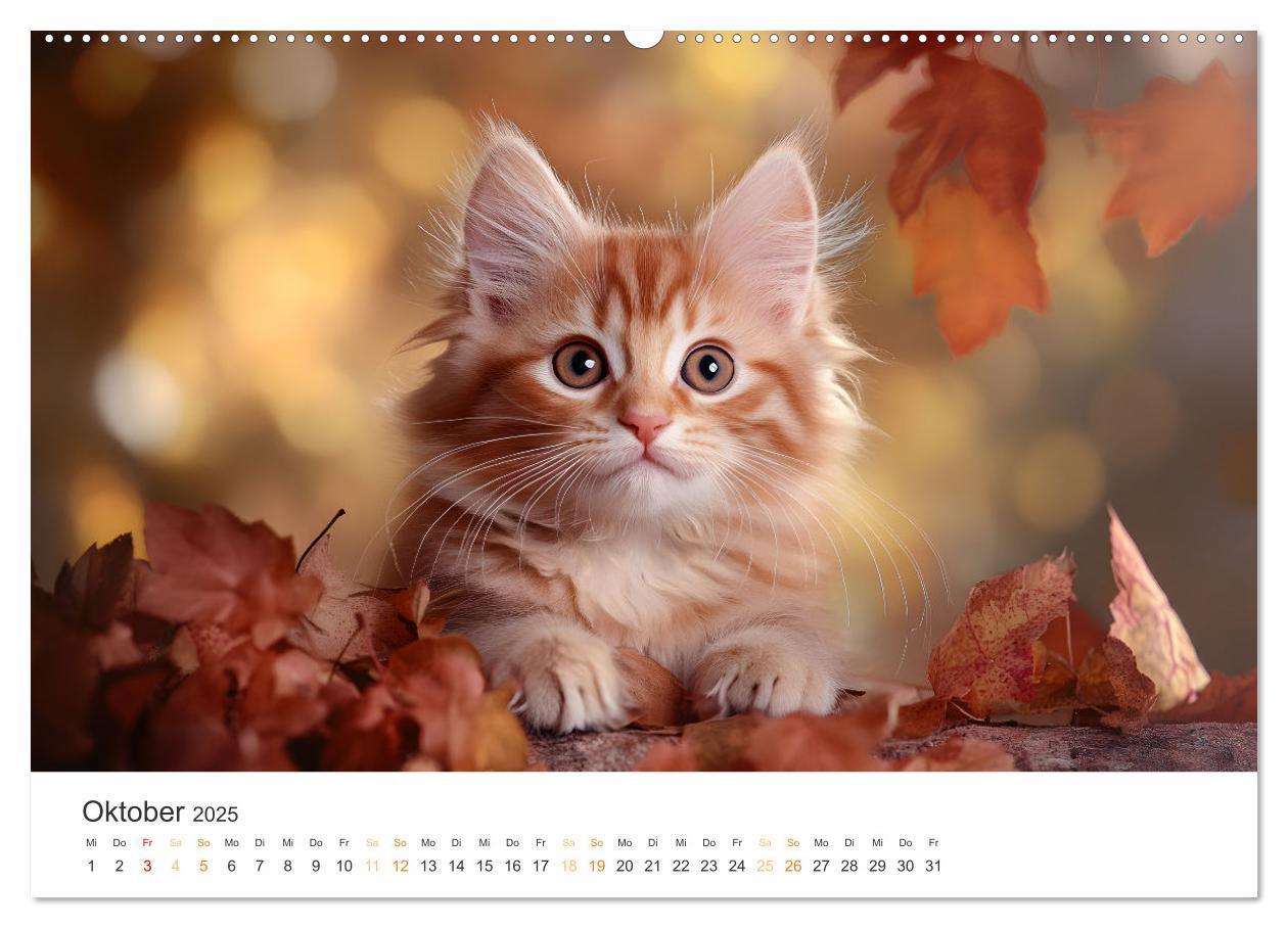 Bild: 9783457208014 | Zauberhafte Katzenbabys (Wandkalender 2025 DIN A2 quer), CALVENDO...