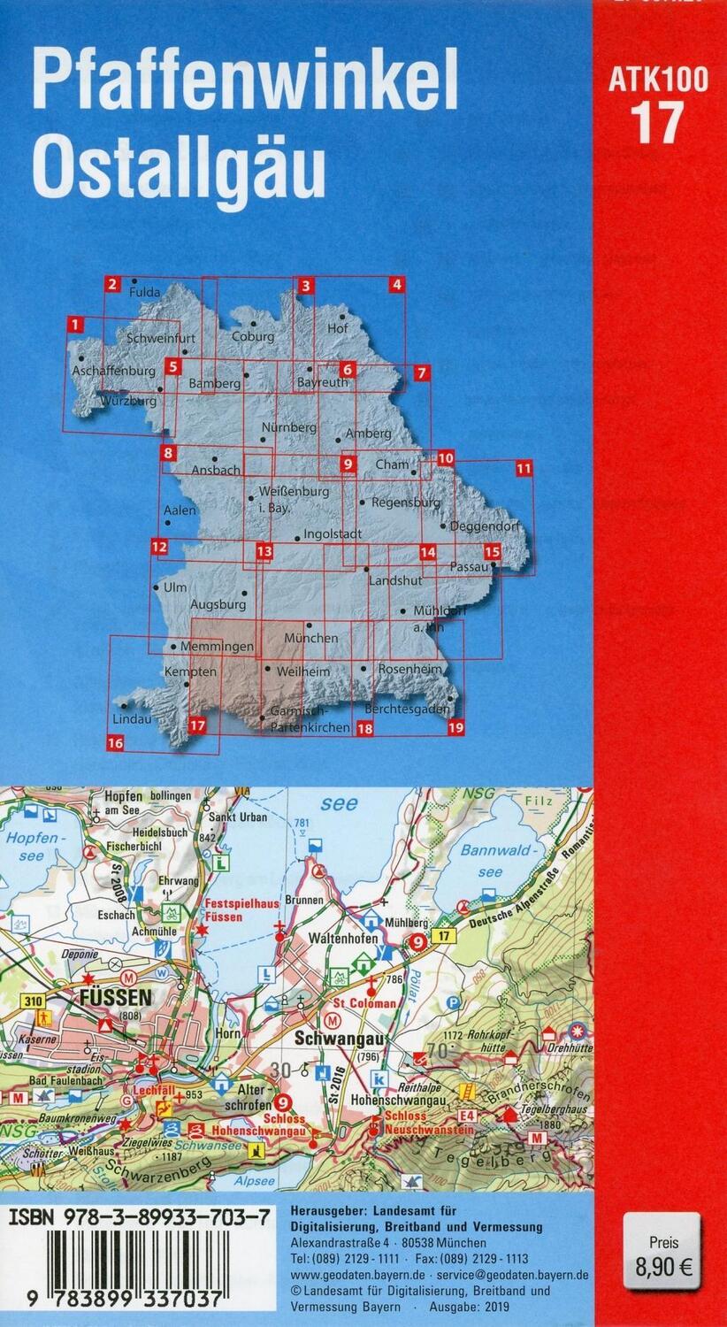 Bild: 9783899337037 | Pfaffenwinkel, Ostallgäu 1 : 100 000 | Taschenbuch | Deutsch | 2019