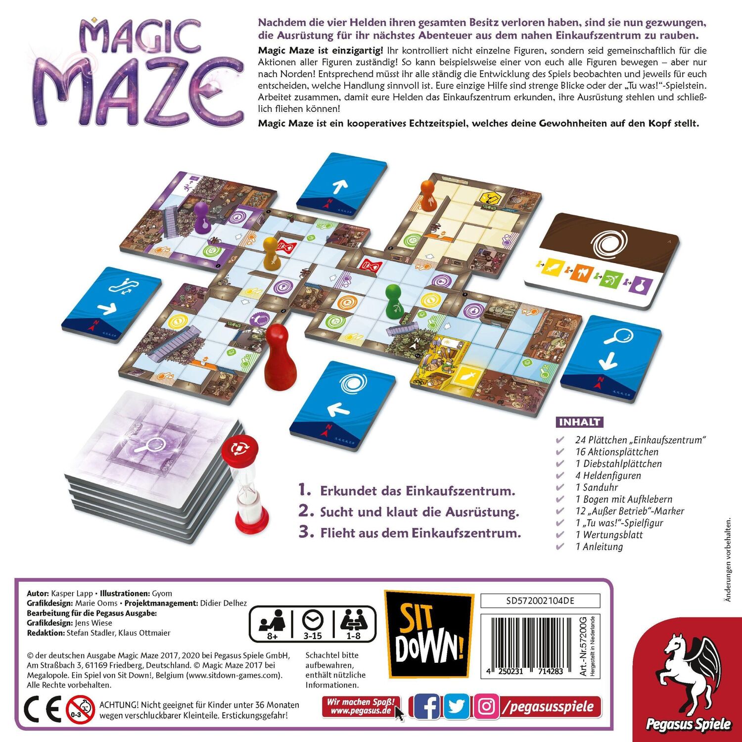 Bild: 4250231714283 | Magic Maze (deutsche Ausgabe) | Kasper Lapp | Spiel | Brettspiel