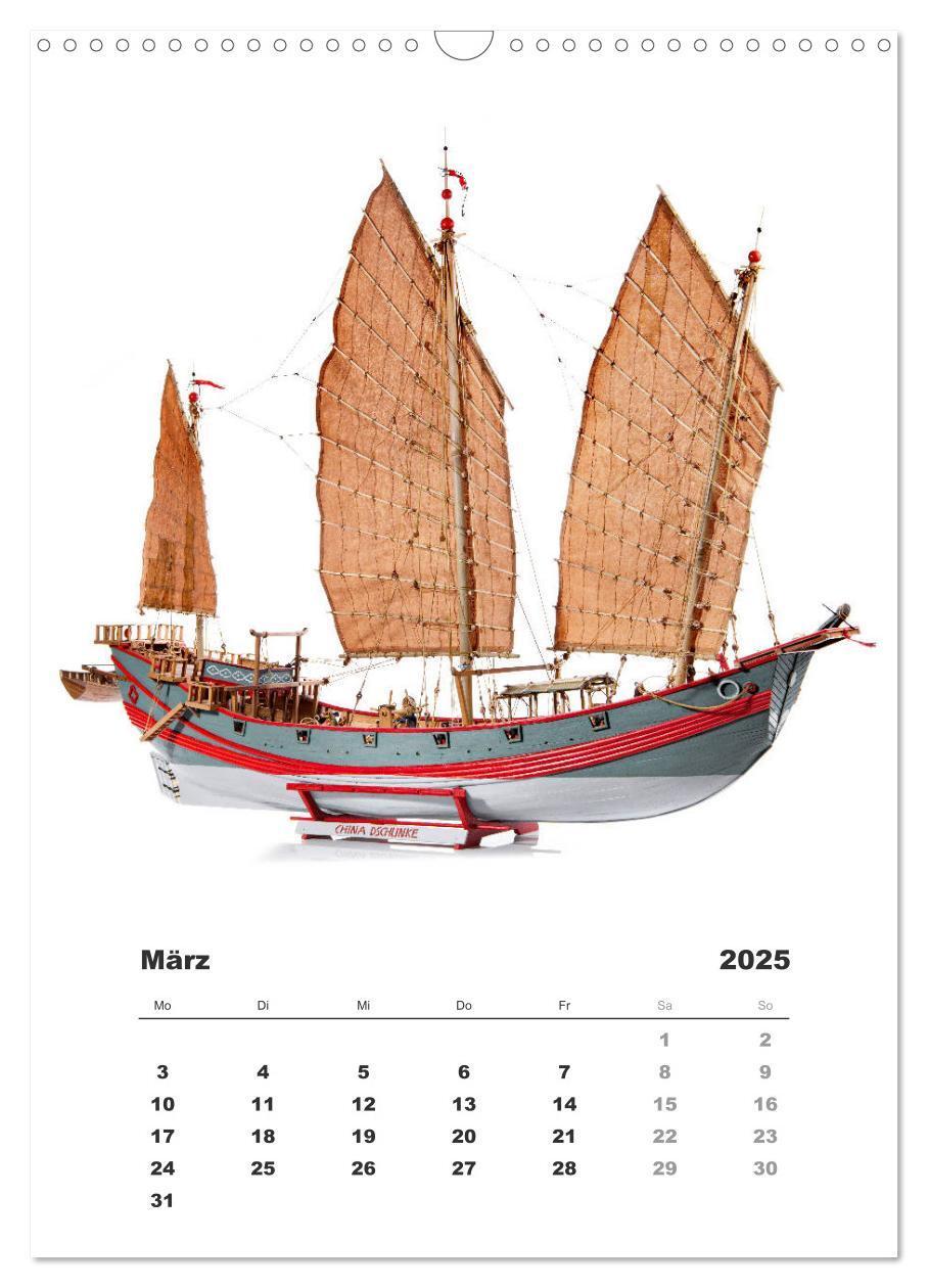 Bild: 9783435961580 | Historische Segelschiffe - Modellbau (Wandkalender 2025 DIN A3...