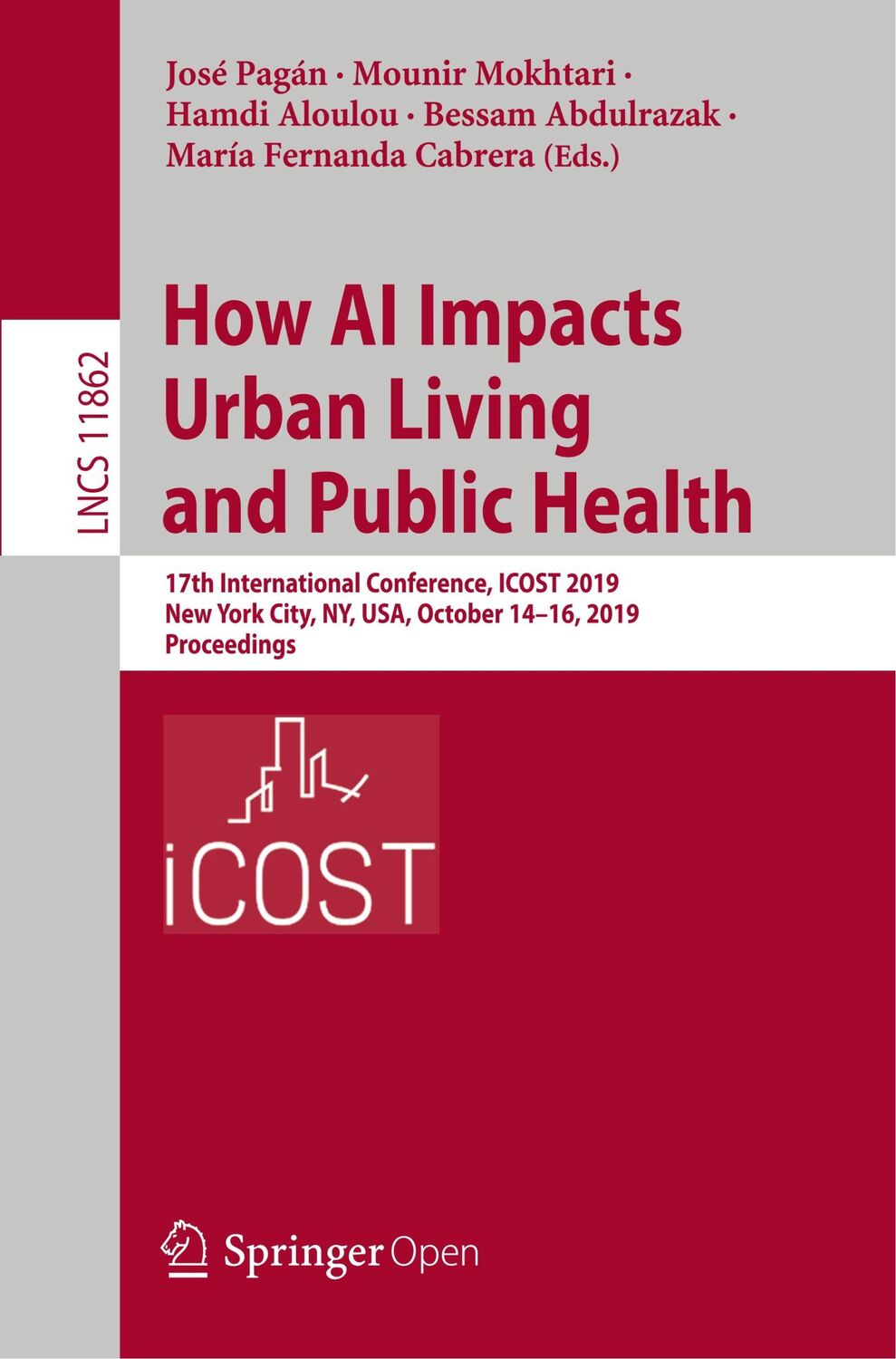 Cover: 9783030327842 | How AI Impacts Urban Living and Public Health | José Pagán (u. a.)