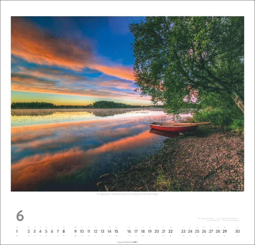 Bild: 9783839900727 | Schweden Kalender 2025 - Licht und Wasser | Kalender | Spiralbindung