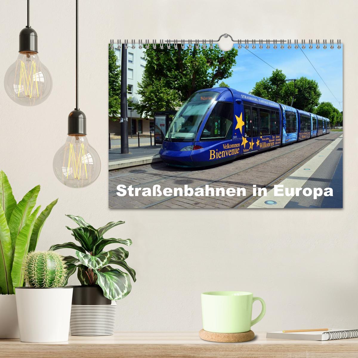 Bild: 9783435464159 | Straßenbahnen in Europa (Wandkalender 2025 DIN A4 quer), CALVENDO...