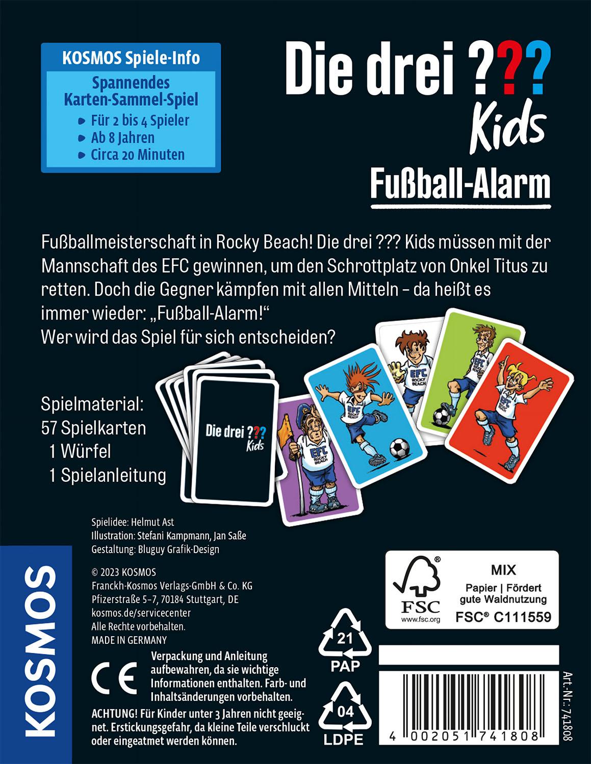 Bild: 4002051741808 | Die drei ??? Kids Fußball-Alarm | Spiel | Spiel | 741808 | Deutsch