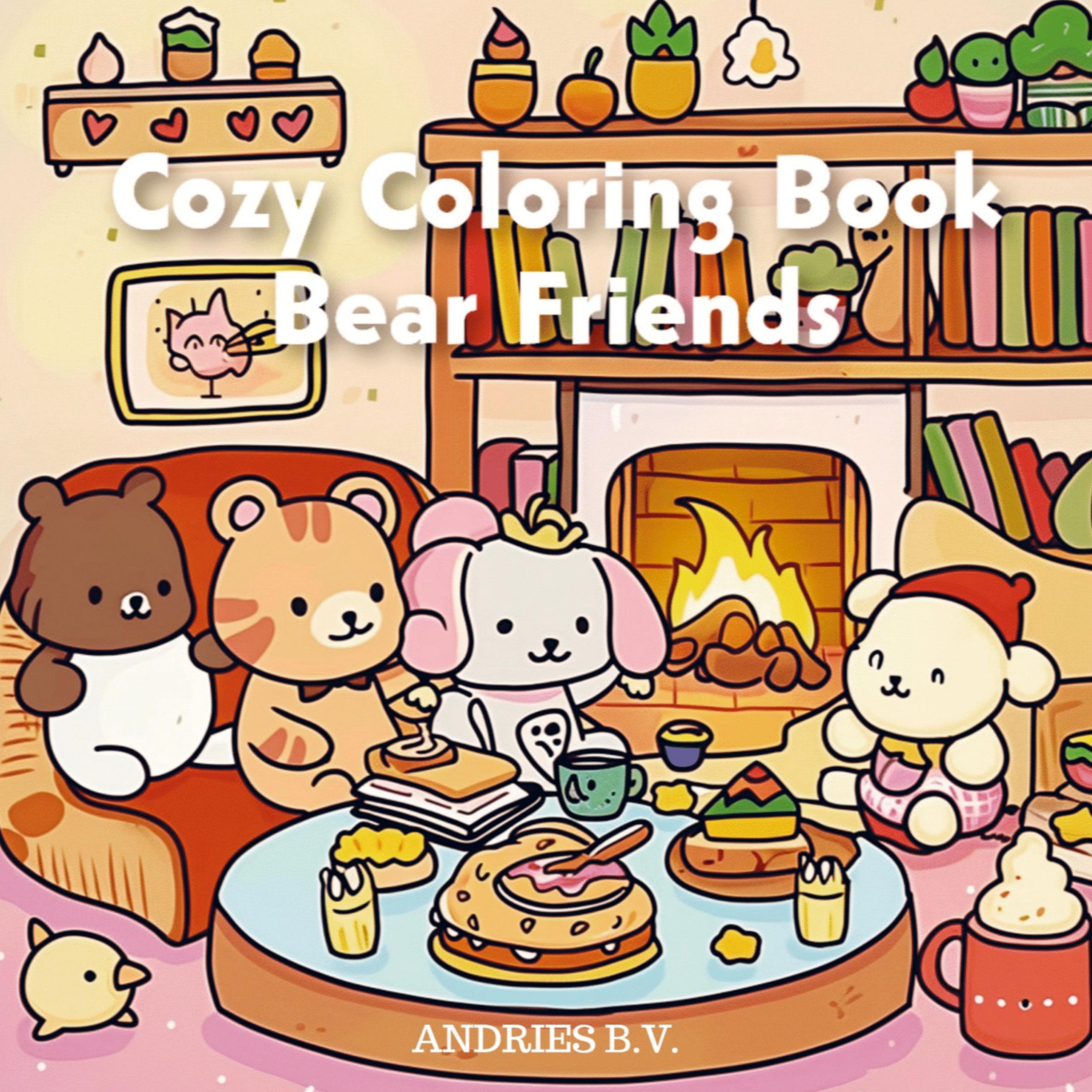 Cover: 9789403778976 | Cozy Coloring Book - Bear Friends | Draw as they do on Colortok | V.