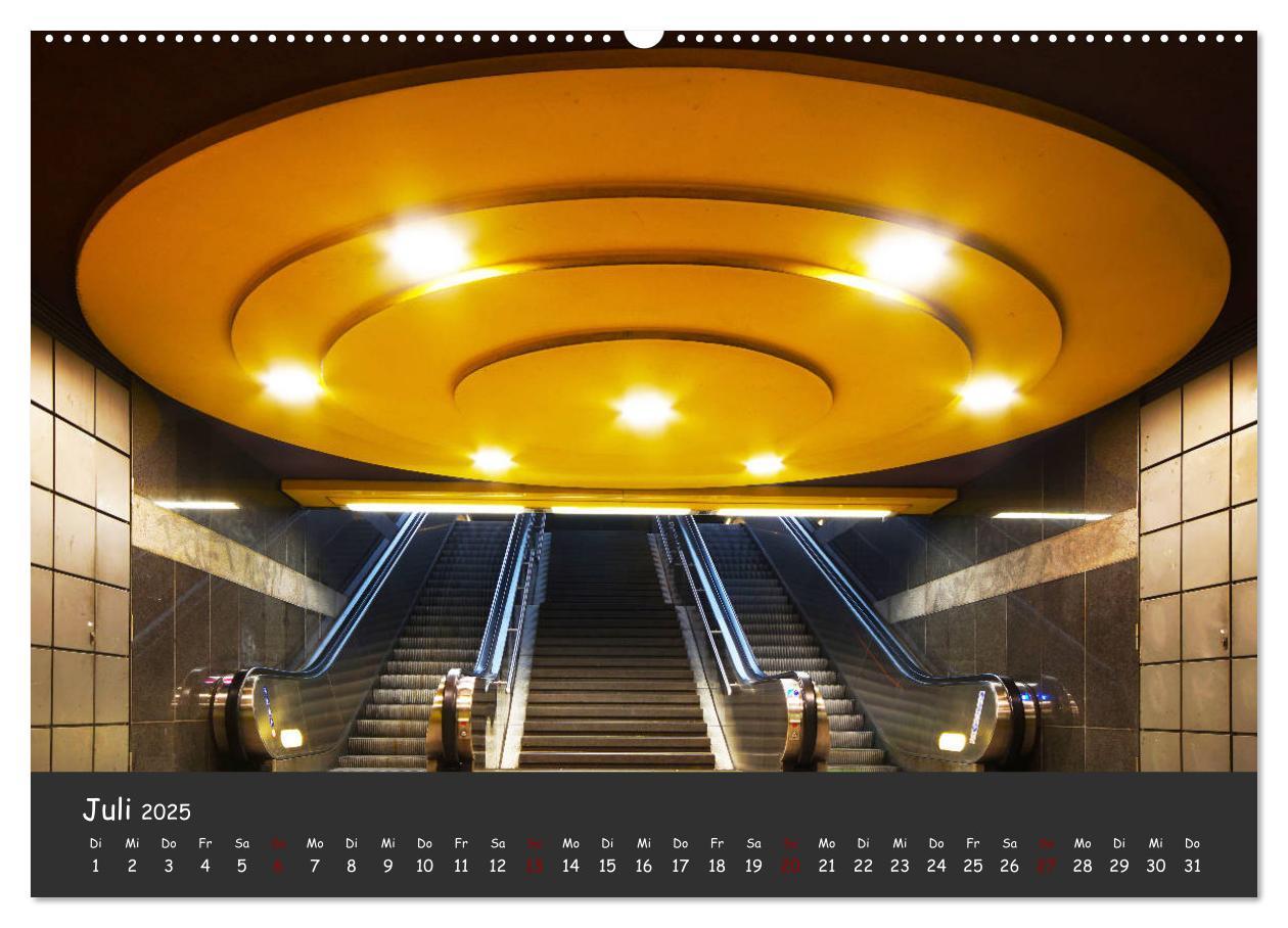 Bild: 9783435317141 | U-Bahn-Stationen des Westens (Wandkalender 2025 DIN A2 quer),...