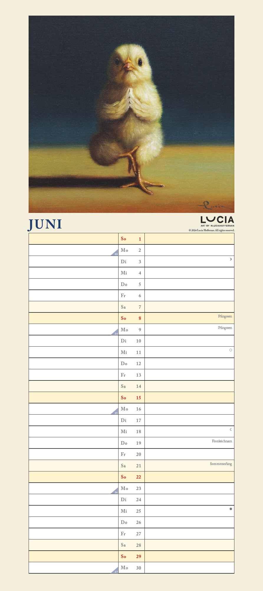 Bild: 4250809653921 | Lucia Heffernan: Yoga Chicks Planer 2025 - Wandkalender -...