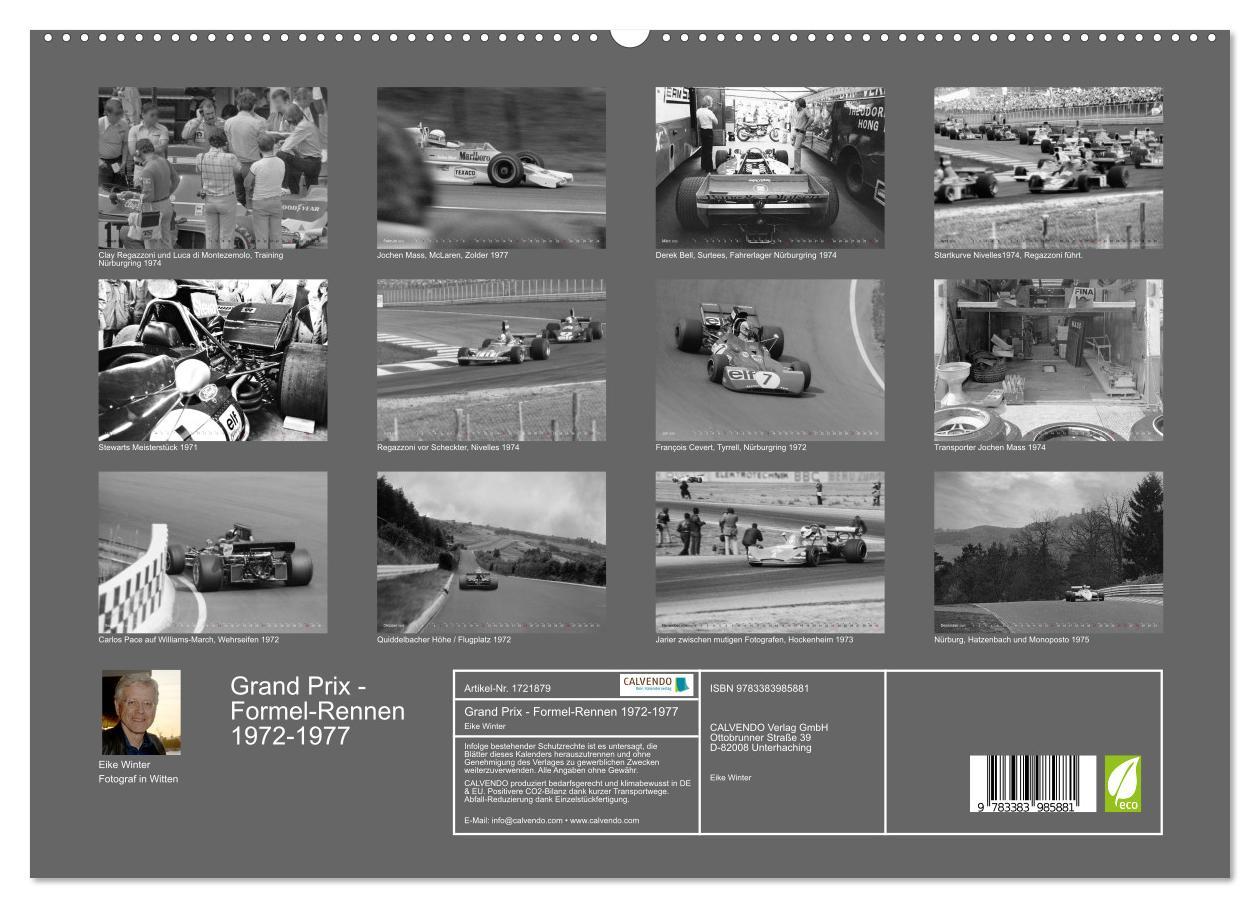 Bild: 9783383985881 | Grand Prix - Formel-Rennen 1972-1977 (Wandkalender 2025 DIN A2...