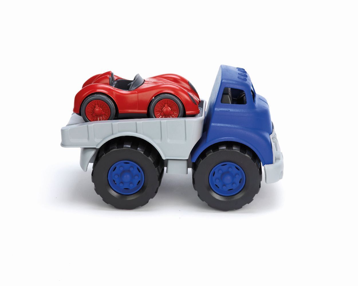 Bild: 793573714817 | GREENTOYS - Tieflader mit rotem Rennwagen | Stück | 2023 | GREENTOYS