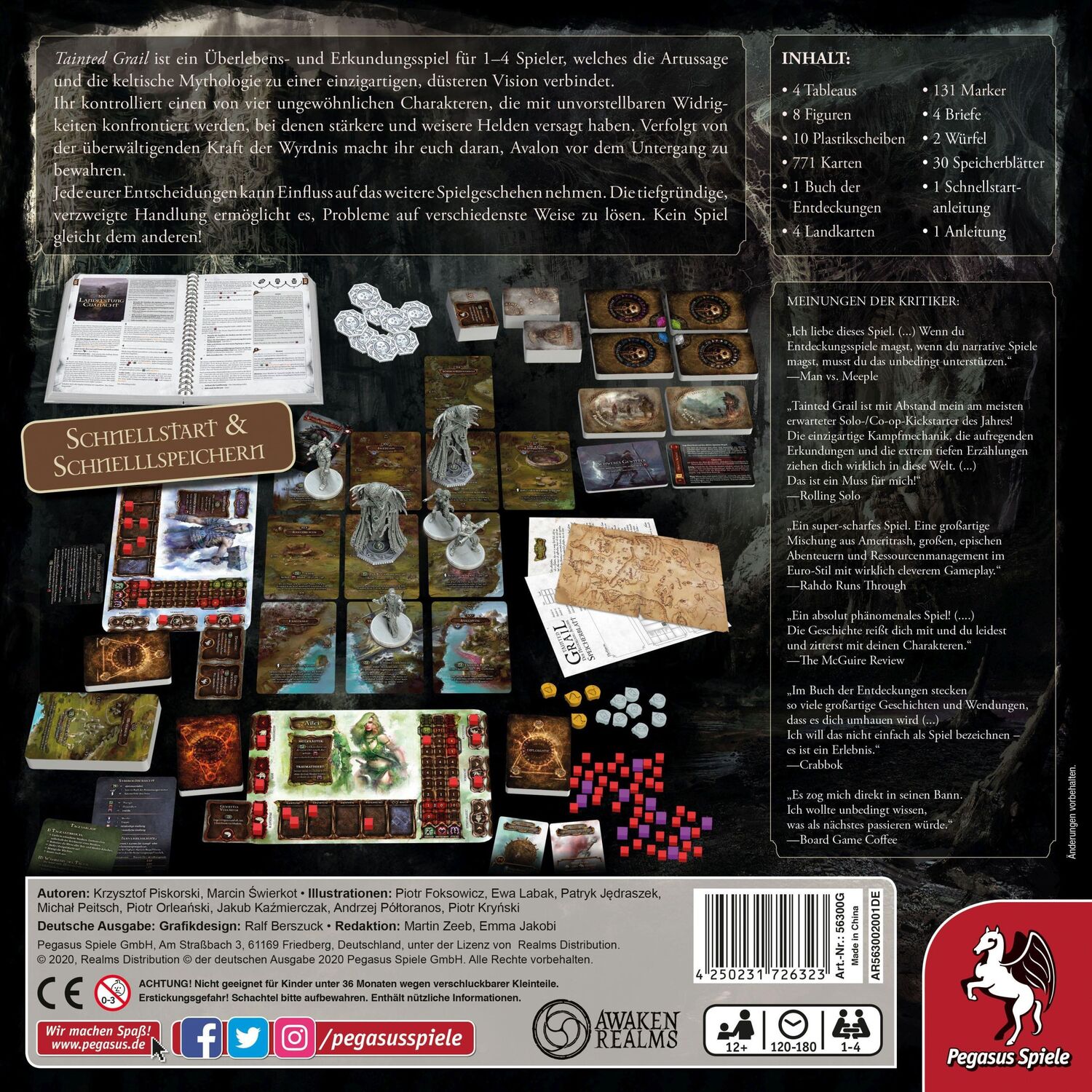 Bild: 4250231726323 | Tainted Grail (deutsche Ausgabe) | Spiel | 56300G | Deutsch | 2020