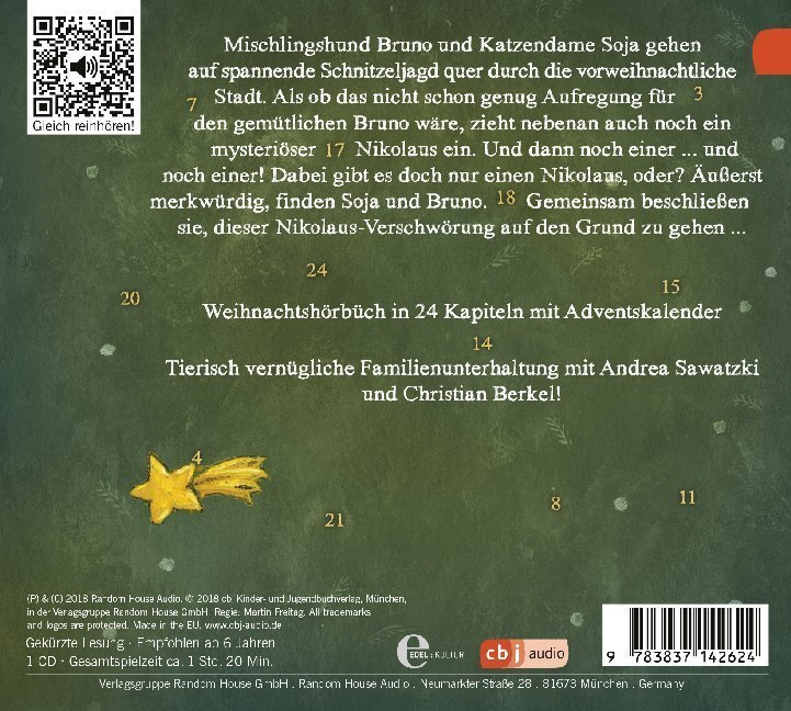 Bild: 9783837142624 | Schnauze, die Nikoläuse sind los, 1 Audio-CD | Karen Chr. Angermayer