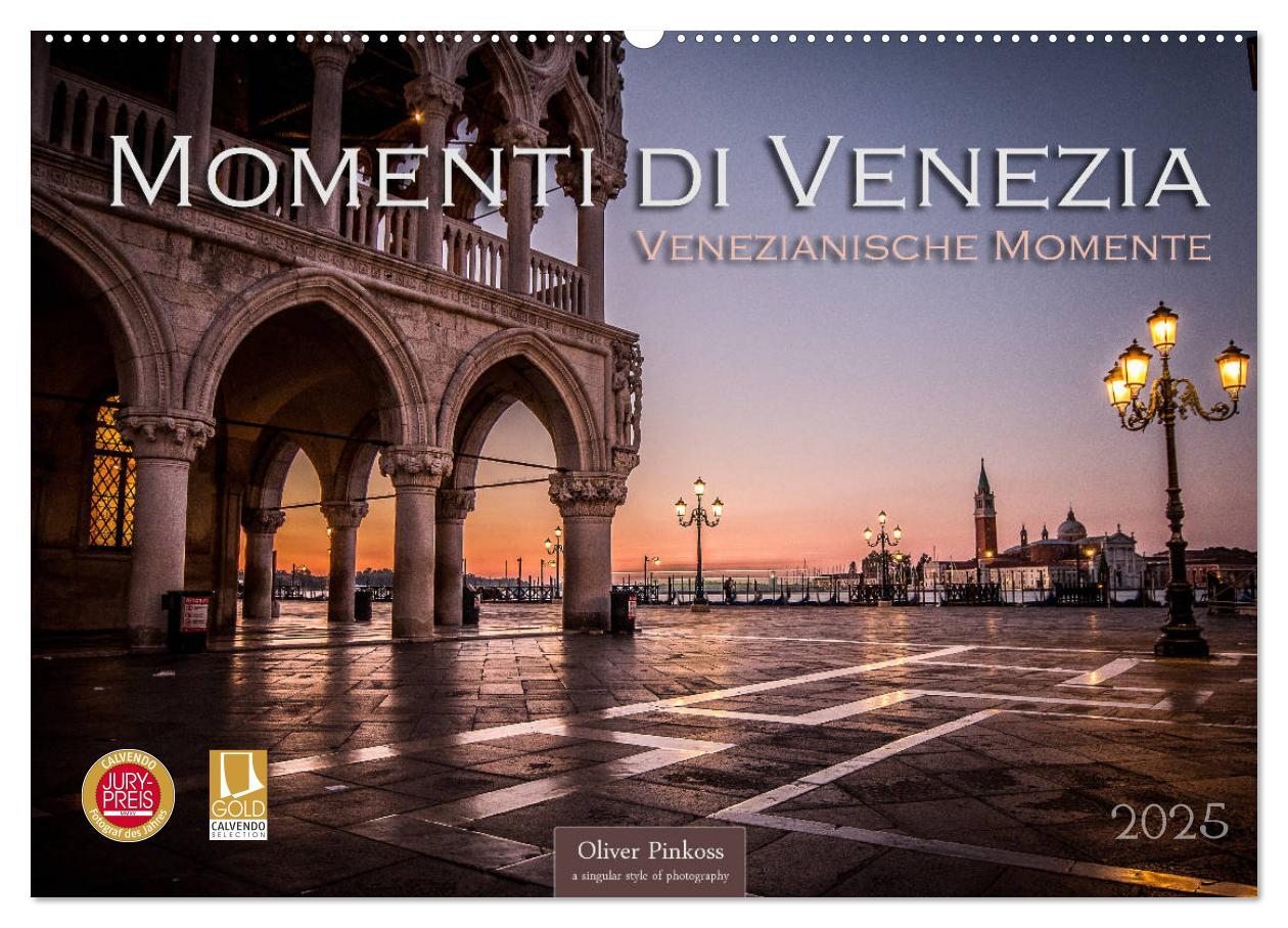 Cover: 9783435403233 | Momenti di Venezia - Venezianische Momente (Wandkalender 2025 DIN...