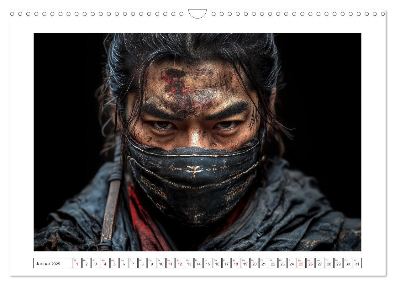 Bild: 9783457213032 | Mein Samurai (Wandkalender 2025 DIN A3 quer), CALVENDO Monatskalender