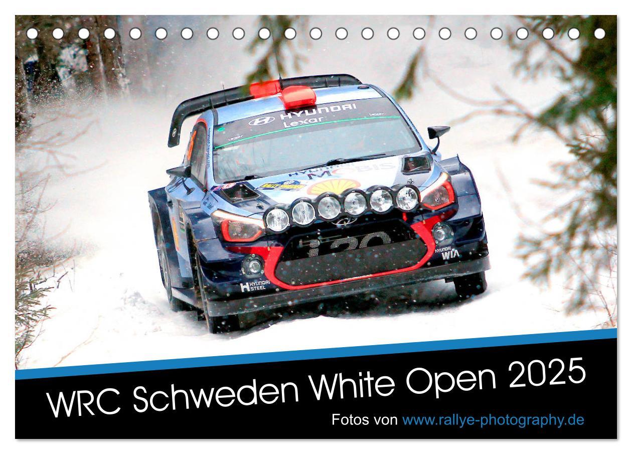 Cover: 9783435341092 | WRC Schweden White Open 2025 (Tischkalender 2025 DIN A5 quer),...