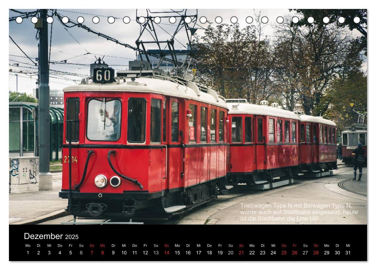 Bild: 9783435497669 | Historische Straßenbahnen in Wien (Tischkalender 2025 DIN A5 quer),...