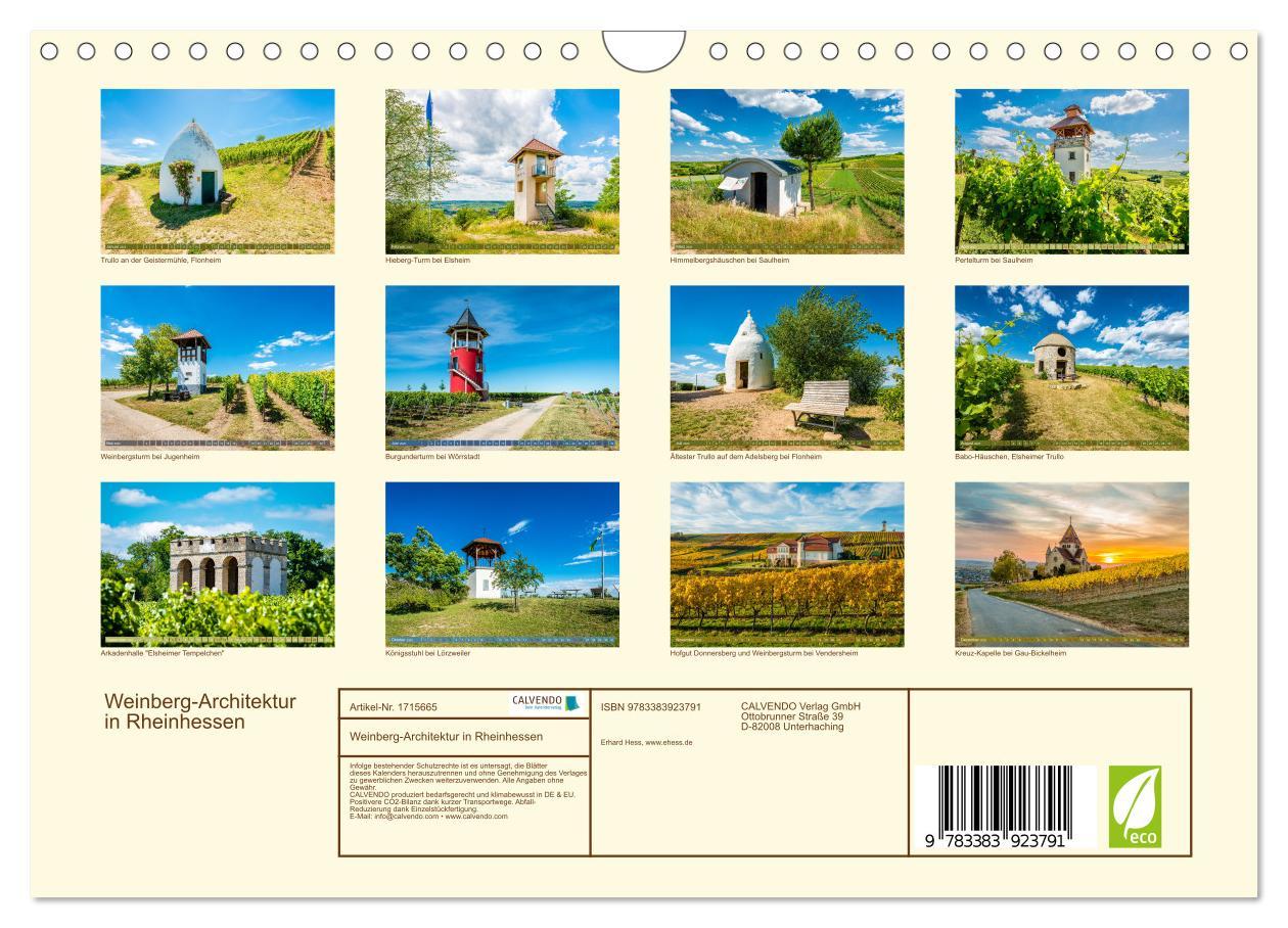 Bild: 9783383923791 | Weinberg-Architektur in Rheinhessen (Wandkalender 2025 DIN A4...