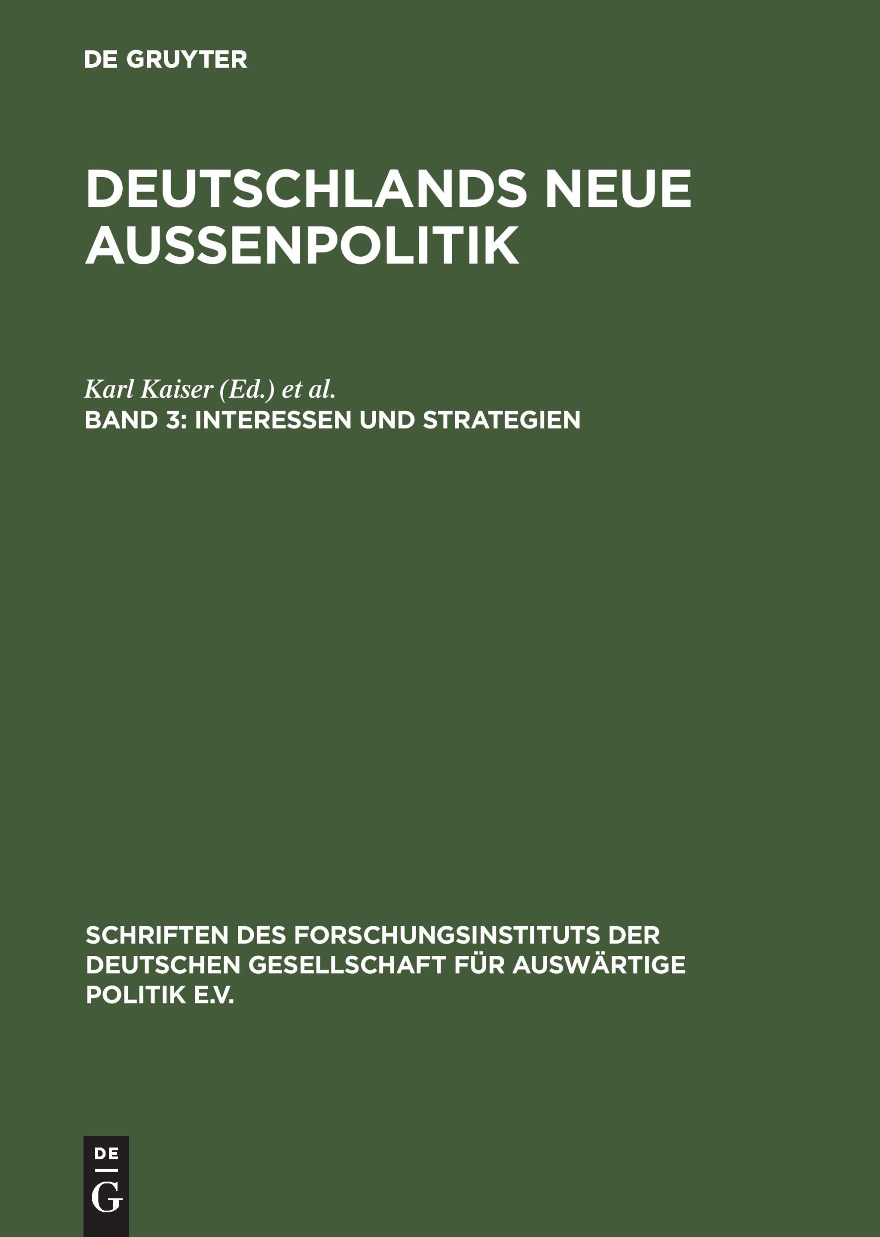 Cover: 9783486561142 | Interessen und Strategien | Joachim Krause (u. a.) | Buch | XX | 1996