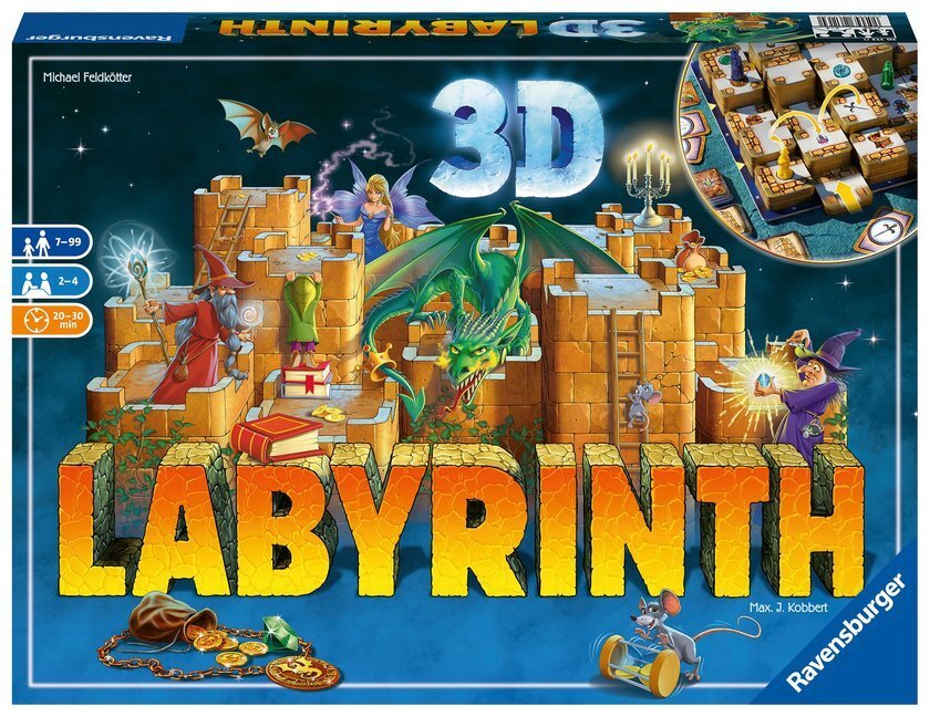 Cover: 4005556261130 | Ravensburger 26113 - 3D Labyrinth - Familienklassiker, Spiel für...