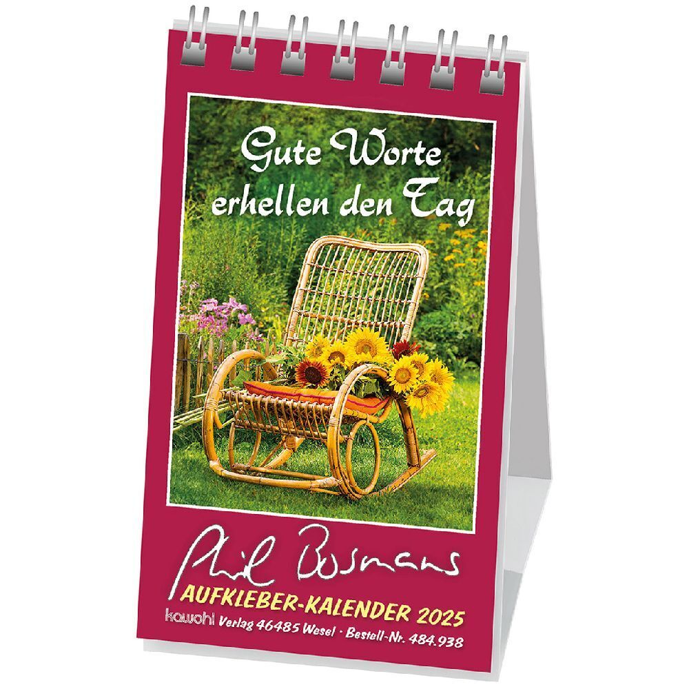 Cover: 9783754893852 | Gute Worte erhellen den Tag 2025 | Mini-Aufkleber-Kalender | Bosmans