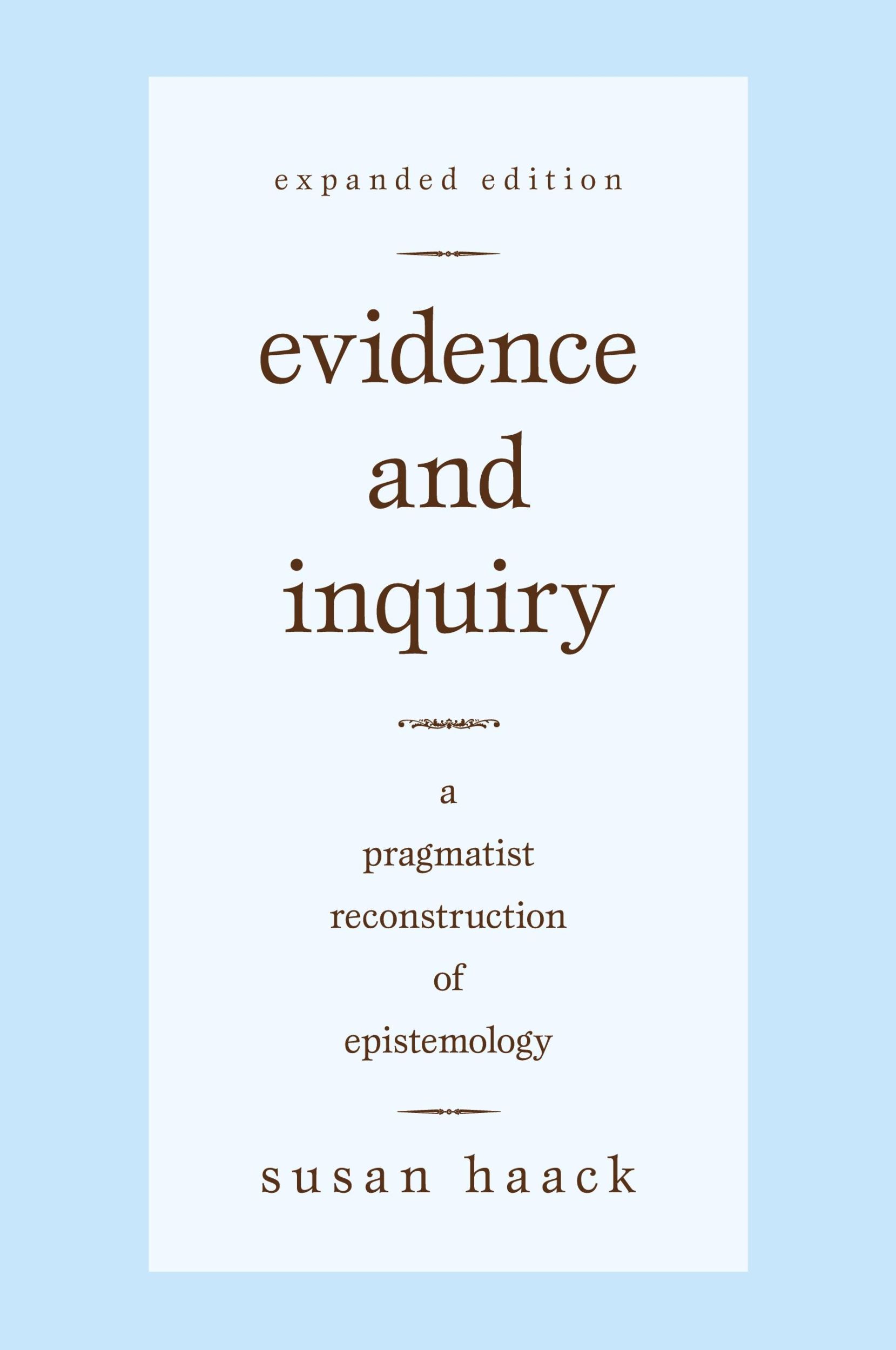 Cover: 9781591026891 | Evidence and Inquiry | A Pragmatist Reconstruction of Epistemology