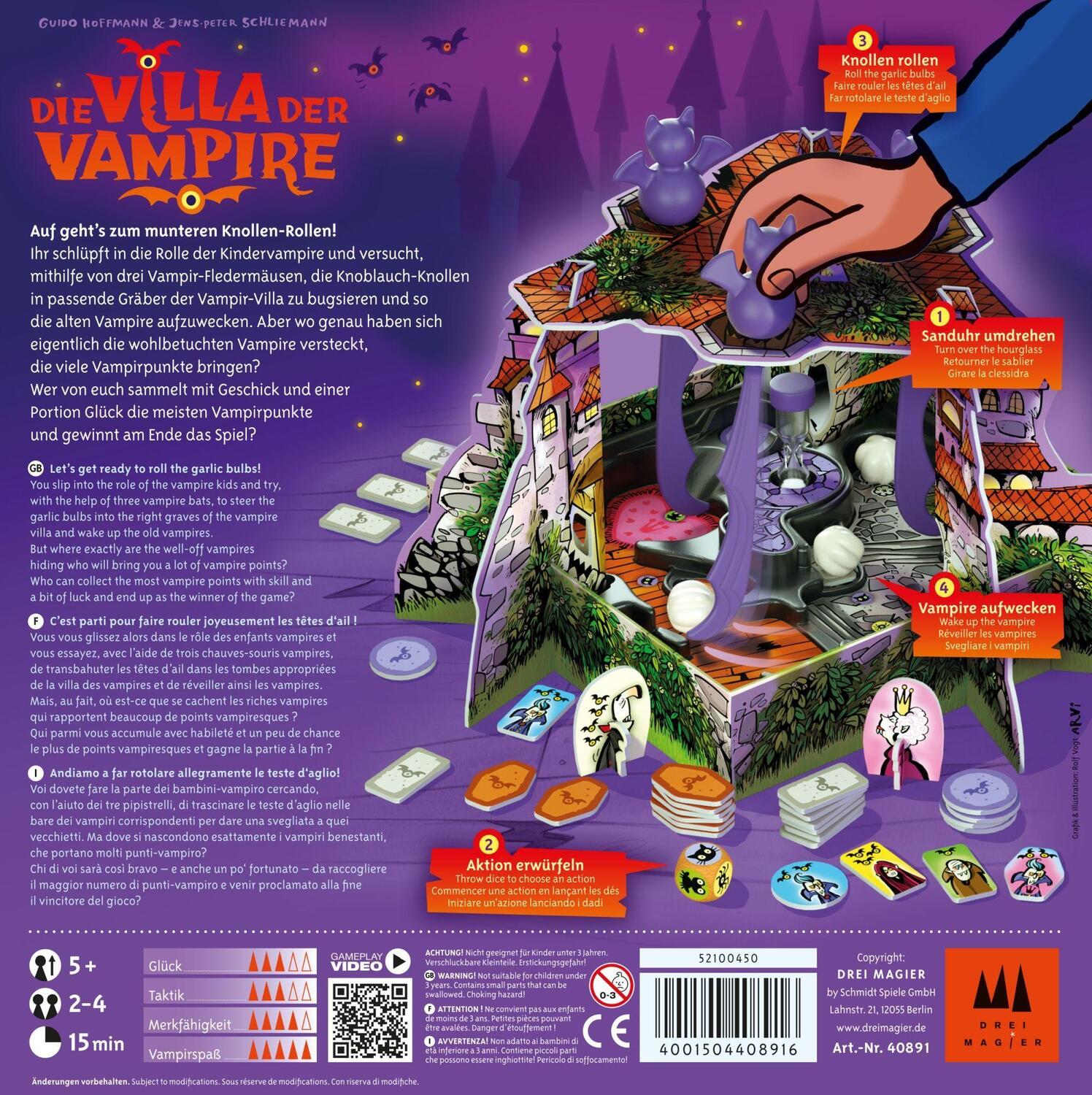 Bild: 4001504408916 | Villa der Vampire | DREI MAGIER® SPIELE | Spiel | Deutsch | 2022