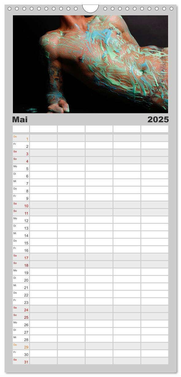 Bild: 9783457116043 | Familienplaner 2025 - Sinnerlicher Körper mit 5 Spalten...