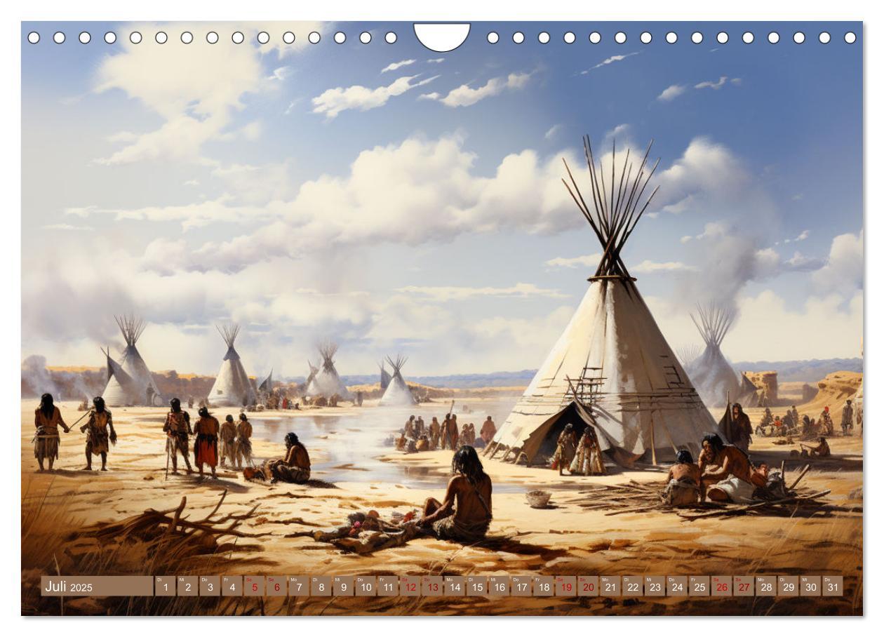 Bild: 9783383830761 | Indianische Impressionen (Wandkalender 2025 DIN A4 quer), CALVENDO...